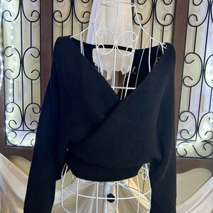 Fashion Nova Off-the-Shoulder Black Sweater